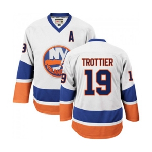 CCM New York Islanders #19 Bryan Trottier Authentic White Throwback NHL Jersey
