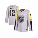 Men Adidas New York Islanders #12 Josh Bailey Gray 2018 All-Star Metro Division Authentic Stitched NHL Jersey