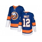 Men Adidas New York Islanders #12 Josh Bailey Royal Blue Home Authentic Stitched NHL Jersey