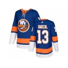 Men Adidas New York Islanders #13 Mathew Barzal Royal Blue Home Authentic Stitched NHL Jersey