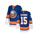 Men Adidas New York Islanders #15 Cal Clutterbuck Royal Blue Home Authentic Stitched NHL Jersey