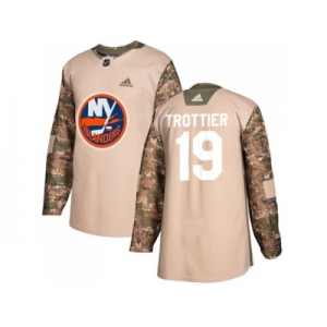 Men Adidas New York Islanders #19 Bryan Trottier Camo Authentic 2017 Veterans Day Stitched NHL Jersey