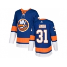 Men Adidas New York Islanders #31 Billy Smith Royal Blue Home Authentic Stitched NHL Jersey