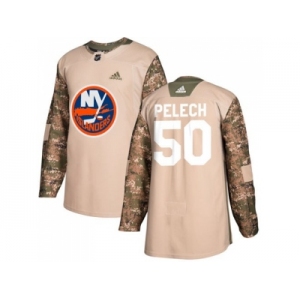 Men Adidas New York Islanders #50 Adam Pelech Camo Authentic 2017 Veterans Day Stitched NHL Jersey