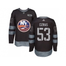 Men Adidas New York Islanders #53 Casey Cizikas Black 1917-2017 100th Anniversary Stitched NHL Jersey