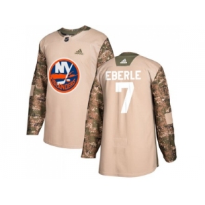 Men Adidas New York Islanders #7 Jordan Eberle Camo Authentic 2017 Veterans Day Stitched NHL Jersey