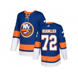 Men Adidas New York Islanders #72 Anthony Beauvillier Royal Blue Home Authentic Stitched NHL Jersey