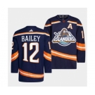 Men's New York Islanders #12 Josh Bailey 2022 Navy Reverse Retro 2.0 Stitched Jersey