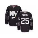 Men's Reebok New York Islanders #25 Jason Chimera Authentic Black Third NHL Jersey