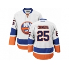 Men's Reebok New York Islanders #25 Jason Chimera Authentic White Away NHL Jersey