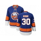 Men's Reebok New York Islanders #30 Jean-Francois Berube Authentic Royal Blue Home NHL Jersey