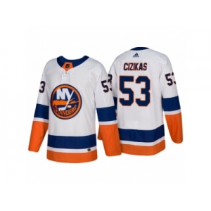 Men's adidas 2018 Season New York Islanders #53 Casey Cizikas New Outfitted Jersey