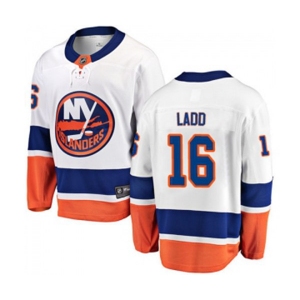 New York Islanders #16 Andrew Ladd Fanatics Branded White Away Breakaway NHL Jersey