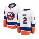 New York Islanders #2 Nick Leddy Fanatics Branded White Away Breakaway NHL Jersey