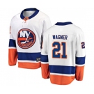 New York Islanders #21 Chris Wagner Fanatics Branded White Away Breakaway NHL Jersey