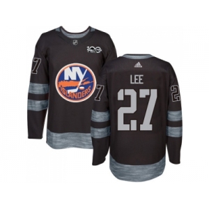 New York Islanders #27 Anders Lee Black 1917-2017 100th Anniversary Stitched NHL Jersey