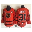 New York Islanders #31 Billy Smith Orange All Star CCM Throwback Stitched NHL Jersey