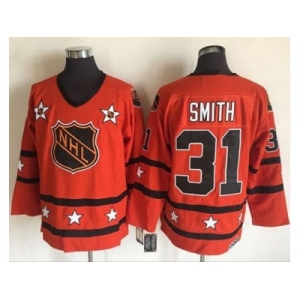 New York Islanders #31 Billy Smith Orange All Star CCM Throwback Stitched NHL Jersey