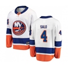 New York Islanders #4 Robin Salo Fanatics Branded White Away Breakaway NHL Jersey