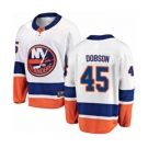 New York Islanders #45 Noah Dobson Fanatics Branded White Away Breakaway NHL Jersey