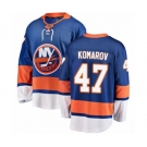 New York Islanders #47 Leo Komarov Fanatics Branded Royal Blue Home Breakaway NHL Jersey