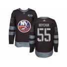 New York Islanders #55 Johnny Boychuk Black 1917-2017 100th Anniversary Stitched NHL Jersey