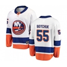 New York Islanders #55 Johnny Boychuk Fanatics Branded White Away Breakaway NHL Jersey