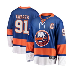 New York Islanders #91 John Tavares Fanatics Branded Royal Blue Home Breakaway NHL Jersey
