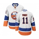 Reebok New York Islanders #11 Shane Prince Authentic White Away NHL Jersey