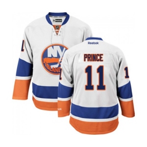 Reebok New York Islanders #11 Shane Prince Authentic White Away NHL Jersey