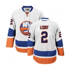 Reebok New York Islanders #2 Nick Leddy Authentic White Away NHL Jersey