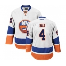 Reebok New York Islanders #4 Robin Salo Authentic White Away NHL Jersey