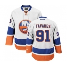 Reebok New York Islanders #91 John Tavares Authentic White Away NHL Jersey