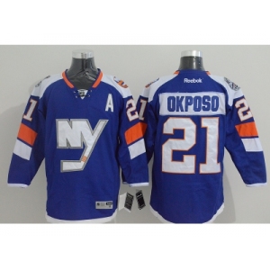 nhl jerseys new york Islanders #21 okposo blue