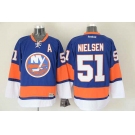 nhl jerseys new york Islanders #51 nielsen blue[patch A]