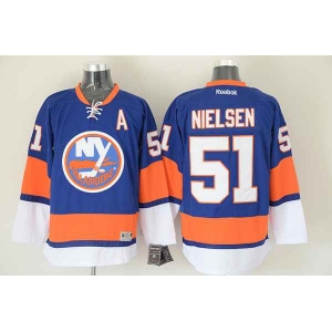 nhl jerseys new york Islanders #51 nielsen blue[patch A]