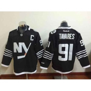 nhl jerseys new york Islanders #91 tavares black[patch C][2015 new]