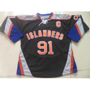 nhl jerseys new york Islanders #91 tavares black[patch C]