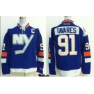 nhl jerseys new york Islanders #91 tavares blue[2014 new stadium][patch C]