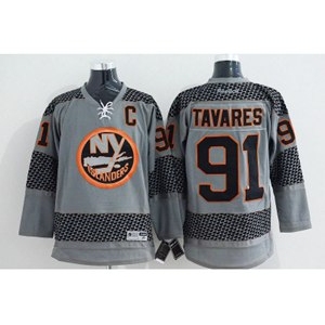 nhl jerseys new york Islanders #91 tavares grey[patch C]