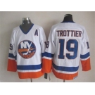 nhl jerseys new york islanders #19 trottier white[patch A]