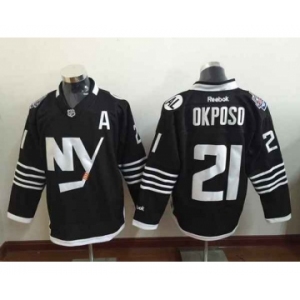 nhl jerseys new york islanders #21 okposo black[2015 new][patch A]