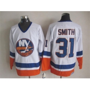 nhl jerseys new york islanders #31 smith white