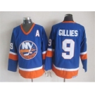 nhl jerseys new york islanders #9 gillies blue[patch A]