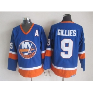 nhl jerseys new york islanders #9 gillies blue[patch A]