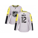 Women Adidas New York Islanders #12 Josh Bailey Gray 2018 All-Star Metro Division Authentic Stitched NHL Jersey