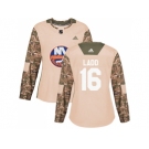 Women Adidas New York Islanders #16 Andrew Ladd Camo Authentic 2017 Veterans Day Stitched NHL Jersey