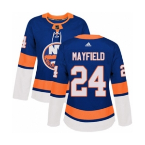 Women Adidas New York Islanders #24 Scott Mayfield Premier Royal Blue Home NHL Jersey