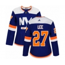 Women Adidas New York Islanders #27 Anders Lee Authentic Blue Alternate NHL Jersey