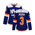 Women Adidas New York Islanders #3 Adam Pelech Authentic Blue Alternate NHL Jersey